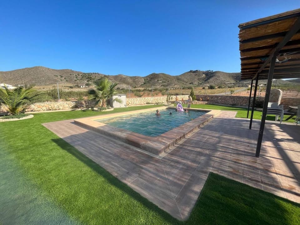 Natural landscape, Garden, Mountain view, Swimming pool