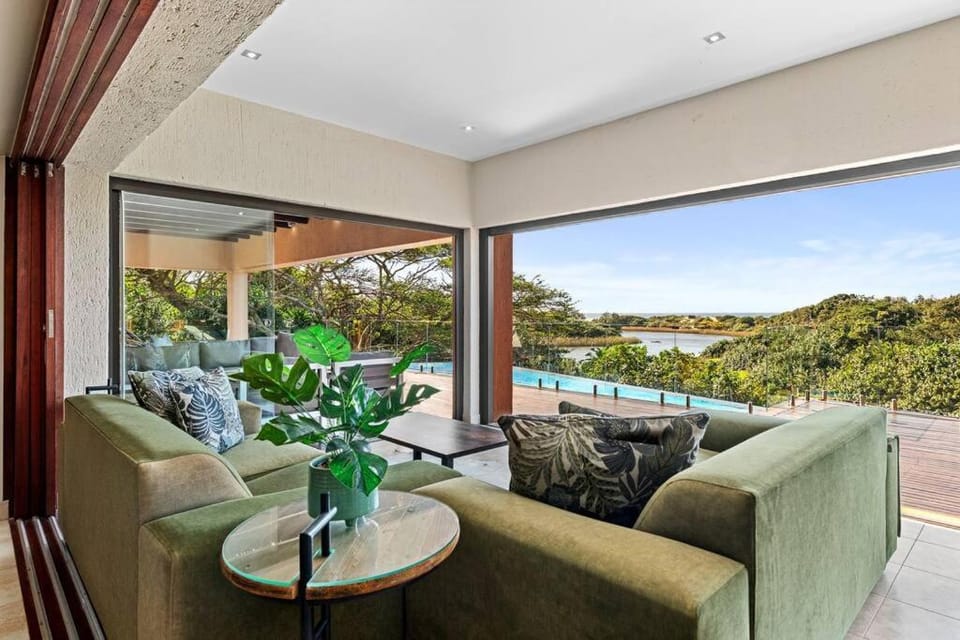 Patio, Day, Natural landscape, View (from property/room), Balcony/Terrace, Living room, Seating area, Pool view, Swimming pool