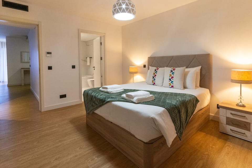 Bed, Photo of the whole room, Bedroom, towels, wardrobe