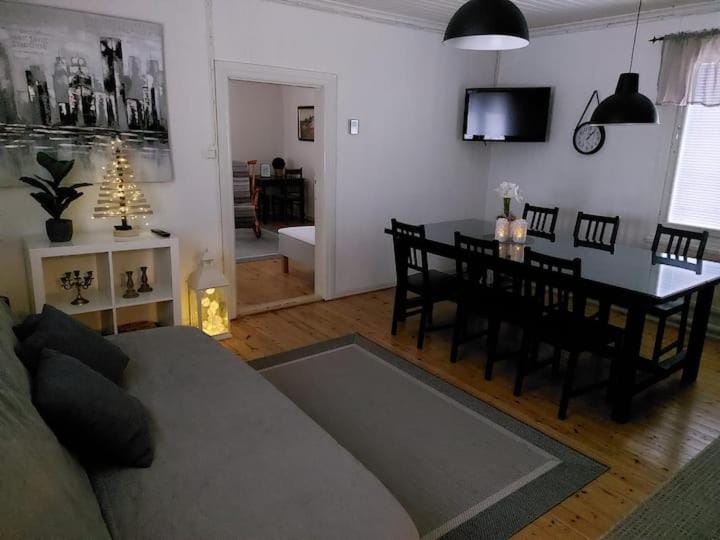 Kitchen or kitchenette, Living room, Dining area