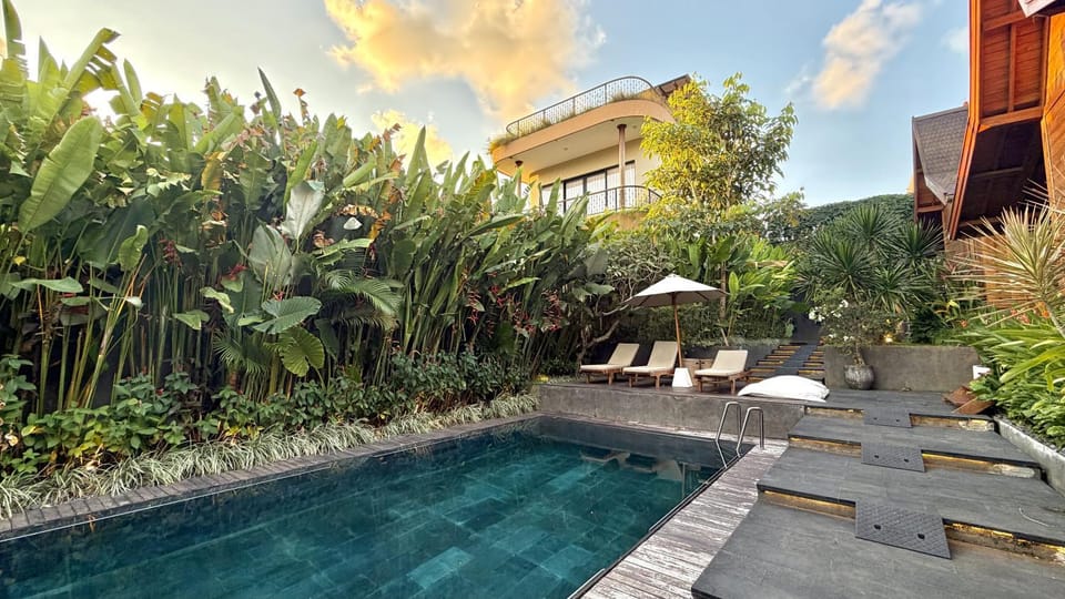 Spring, Day, Garden, Garden view, Swimming pool, sunbed