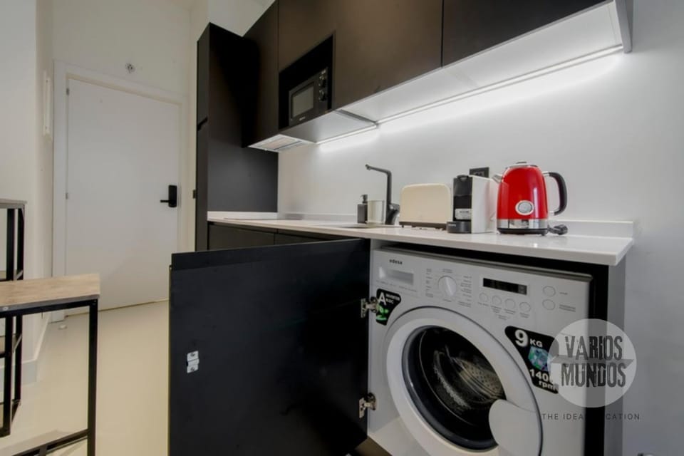 washing machine, kitchen