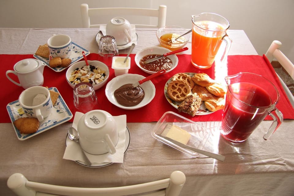 Food close-up, Italian breakfast