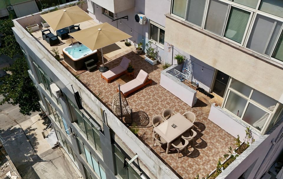 City Center Gem with Jacuzzi & Terrace Apartment in Tirana County, Albania