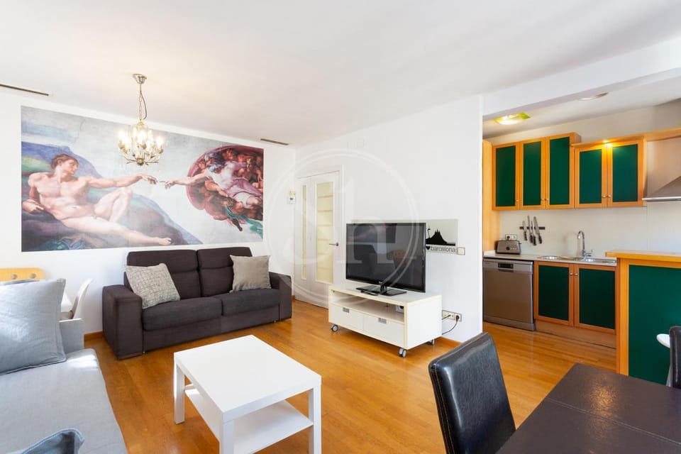 Kitchen or kitchenette, Living room, Dining area