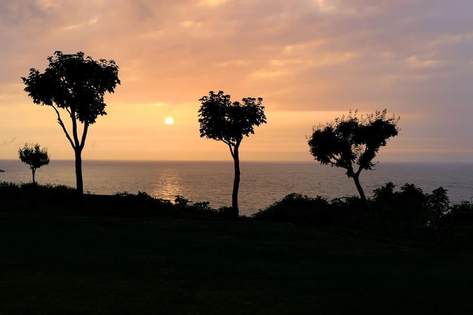 Garden, View (from property/room), Sea view, Sunset