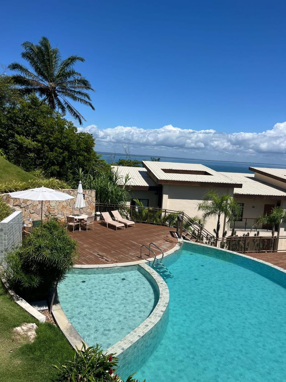 Natural landscape, Pool view, Swimming pool, sunbed