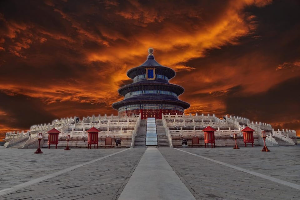 Nearby landmark, Sunset