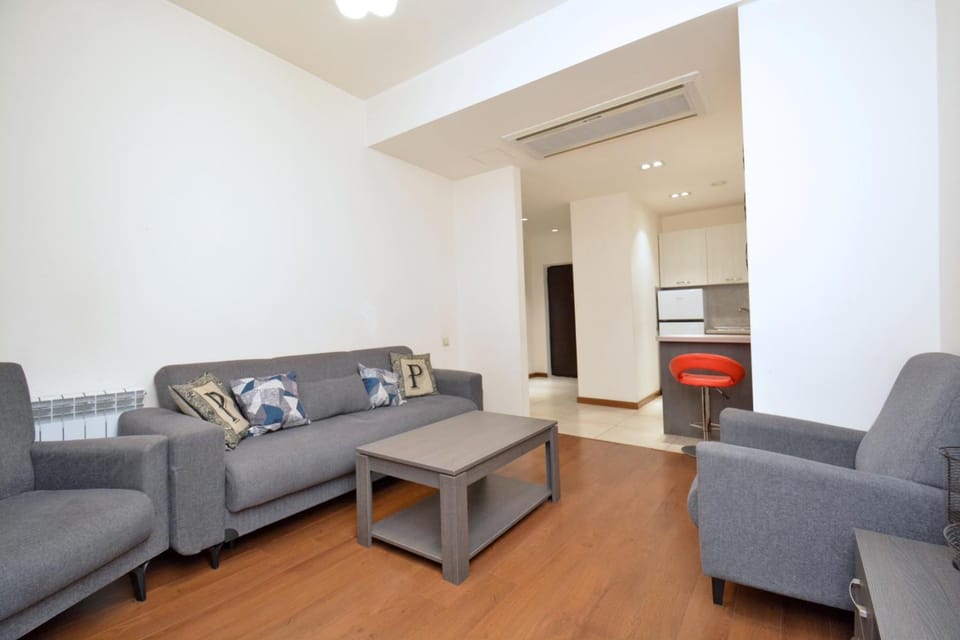 Living room, kitchen