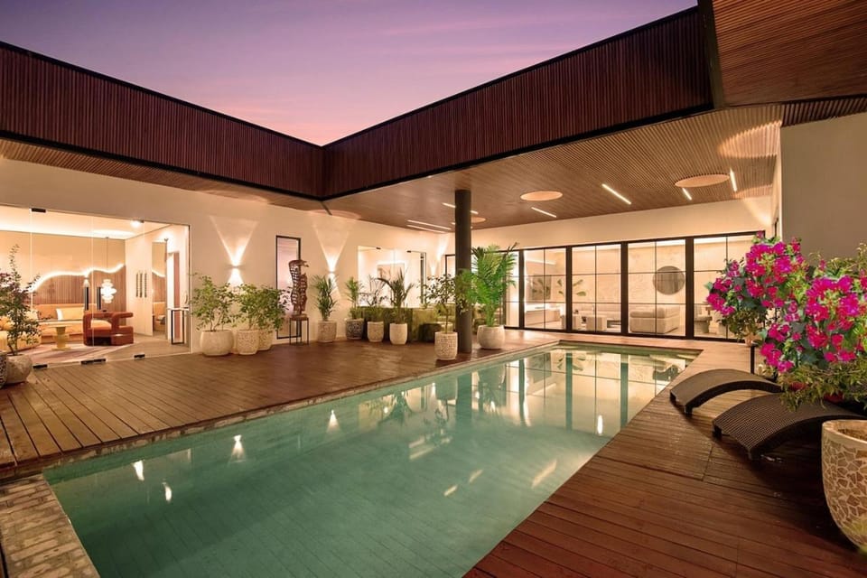 Patio, Seating area, Pool view, Swimming pool, sunbed
