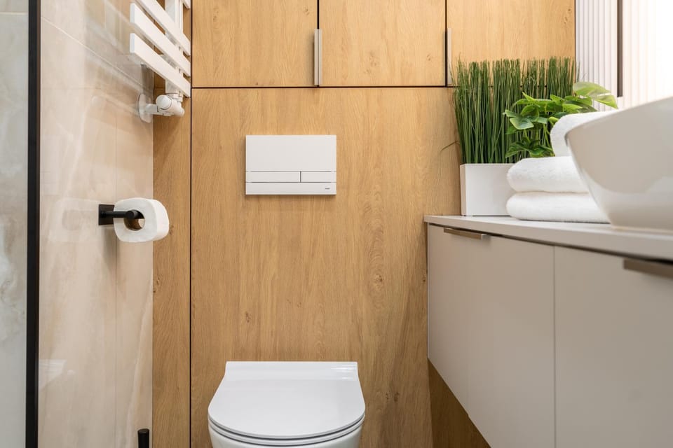 Toilet, Bathroom, towels
