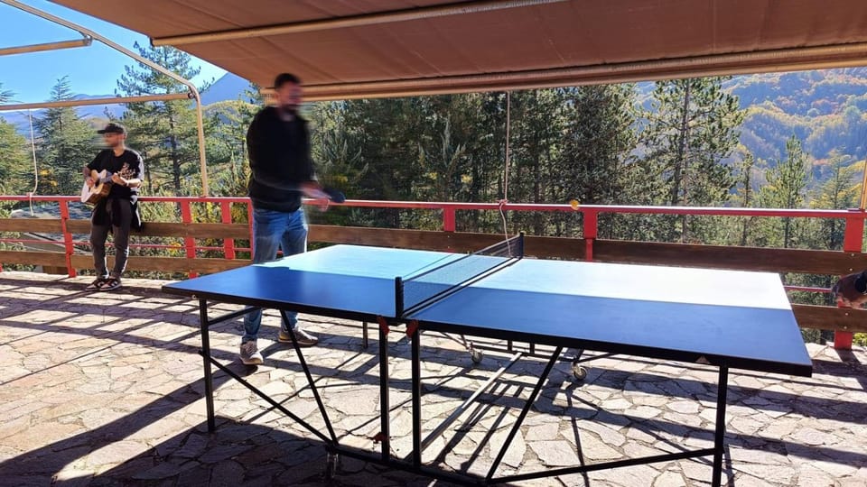 Natural landscape, Table tennis, Table tennis, View (from property/room), Balcony/Terrace, Mountain view