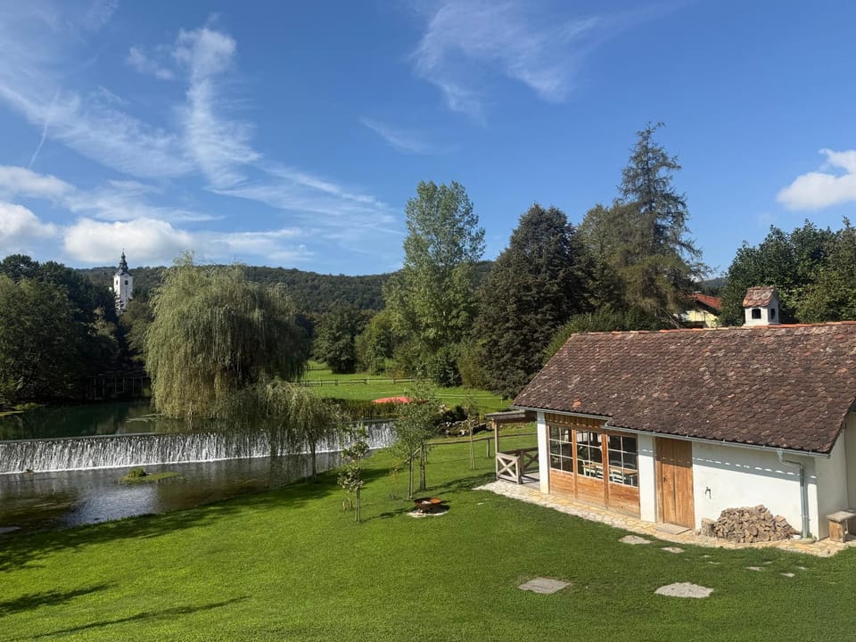 Garden view, River view