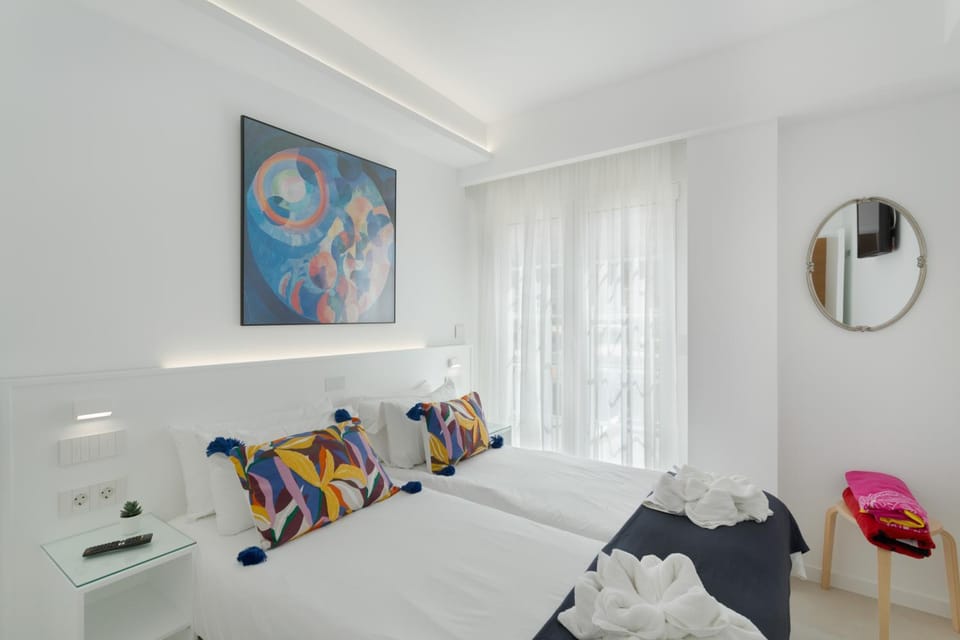 Property building, Living room, Bedroom