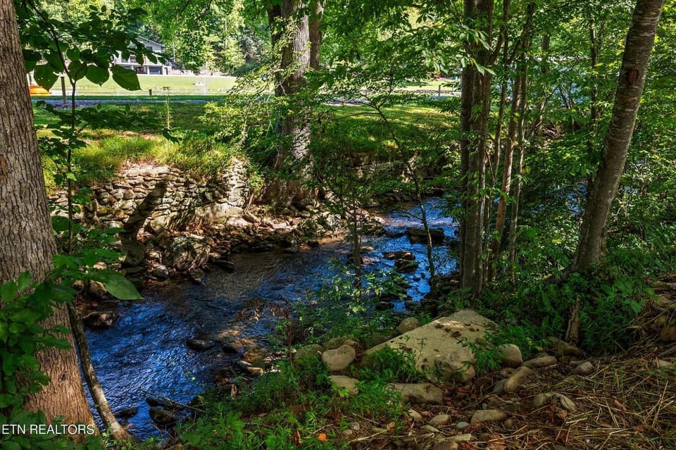 Creekside Splash, Free Attraction Tickets, Private Indoor Pool, Theater Room, Game Area, Firepit!!! Chalet in Gatlinburg