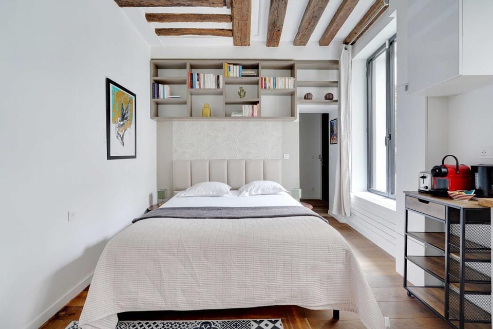 Bed, Coffee/tea facilities, Kitchen or kitchenette, Bedroom