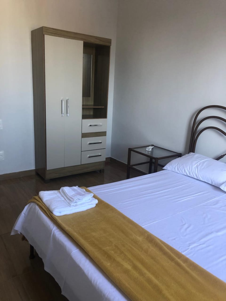 Bed, Photo of the whole room, Bedroom, towels, wardrobe
