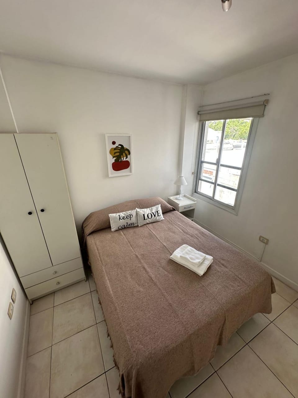 Bed, Photo of the whole room, Bedroom, towels, wardrobe