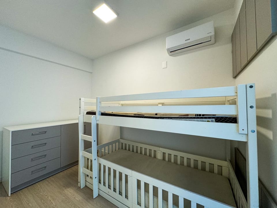 Bed, Bedroom, bunk bed, air conditioner