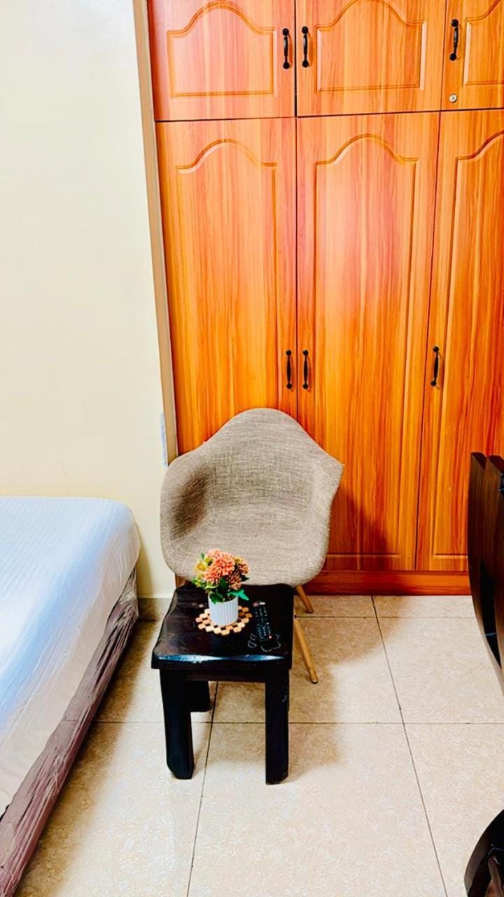 Seating area, wardrobe