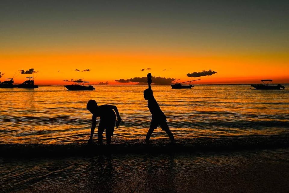 People, Natural landscape, Sunset, children