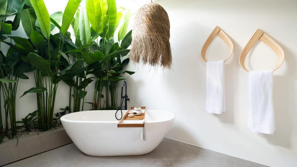 Bathroom, Bath, towels