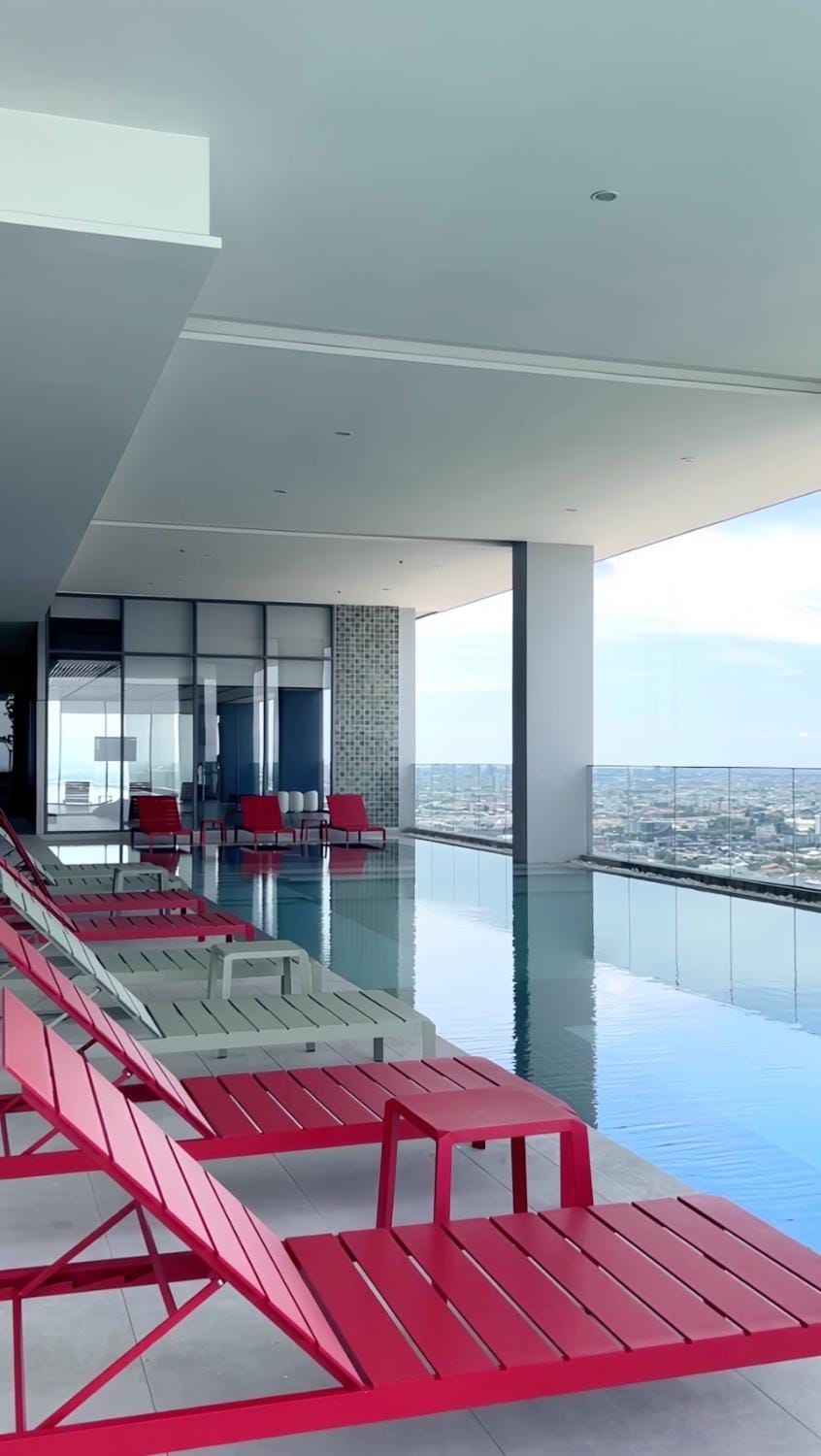 Seating area, Pool view, Swimming pool