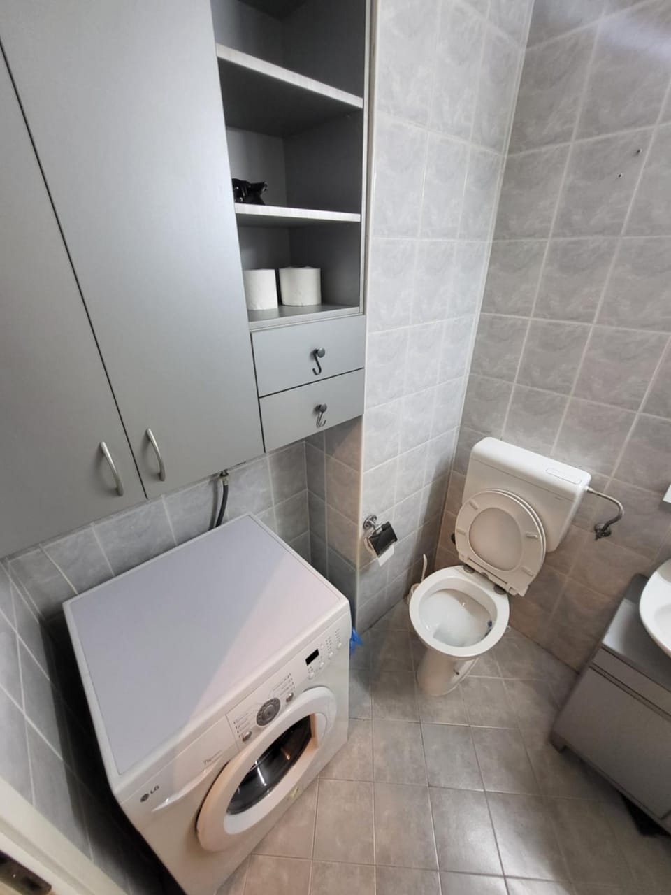 Toilet, Bathroom, washing machine
