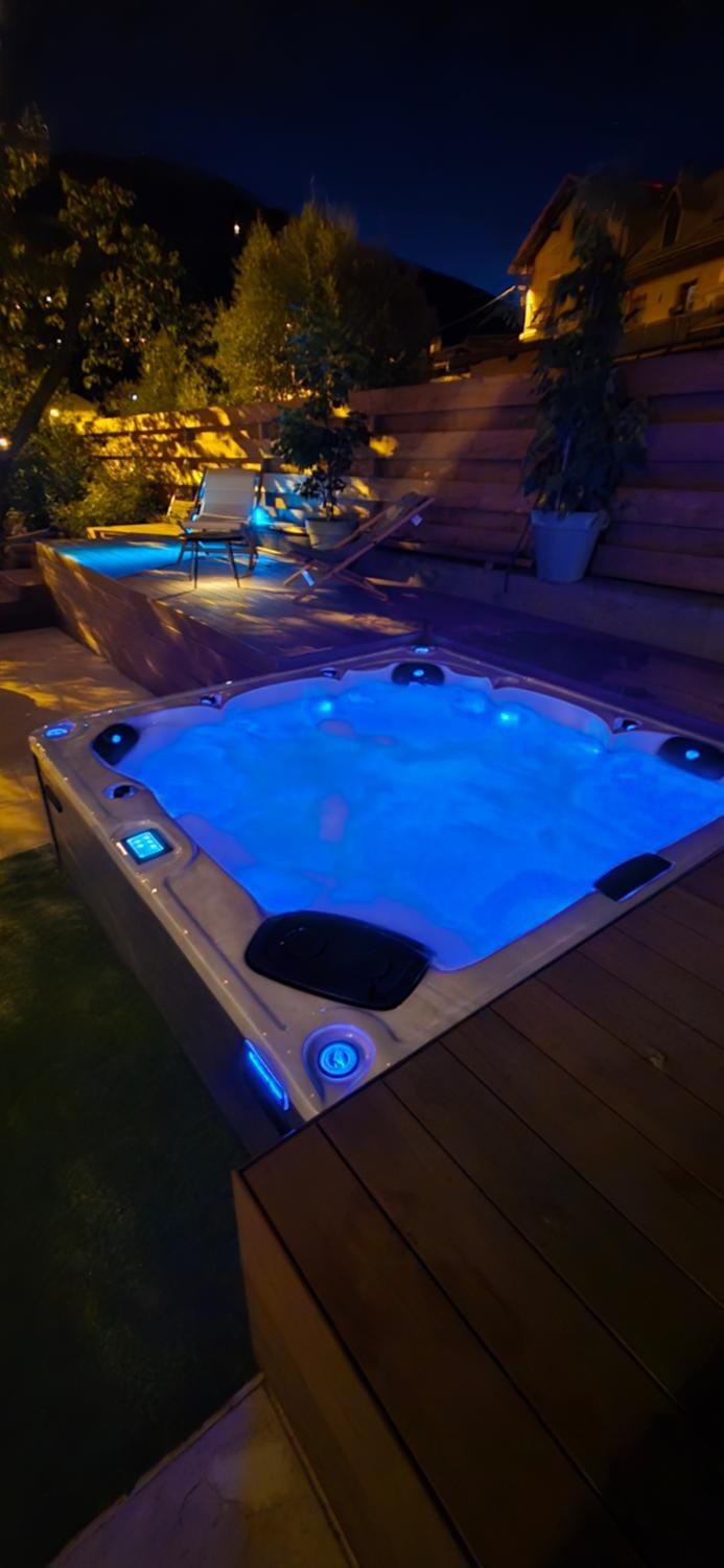 Night, Hot Tub, Spa and wellness centre/facilities, Open Air Bath