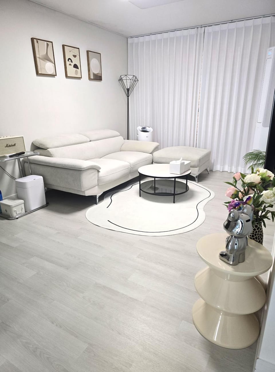 황리단길 침대4 무료주차 8인 동궁과월지 에어랩 Apartment in South Korea