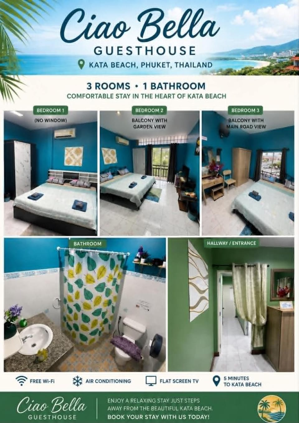 Photo of the whole room, Bedroom