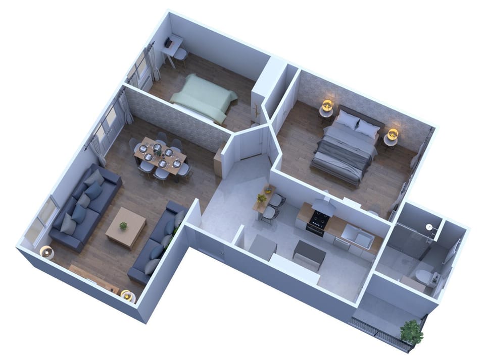 Living room, Seating area, Floor plan, Dining area