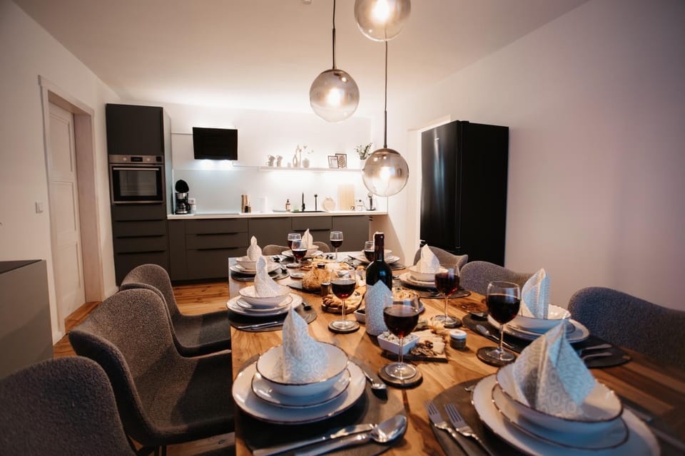 Kitchen or kitchenette, Dining area, stove, kitchen