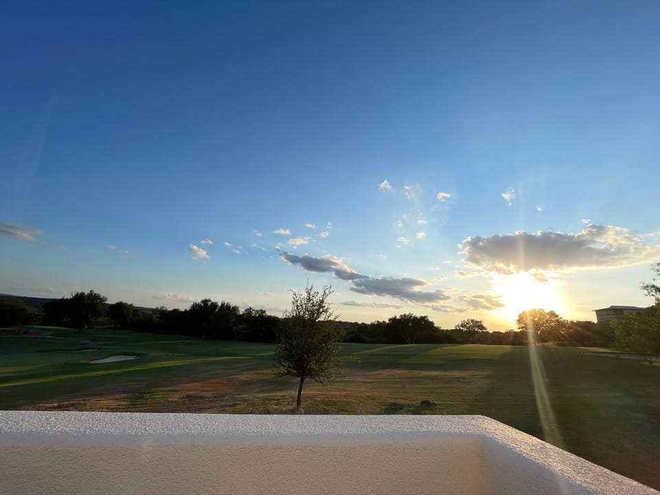 Natural landscape, Golfcourse, Sunset
