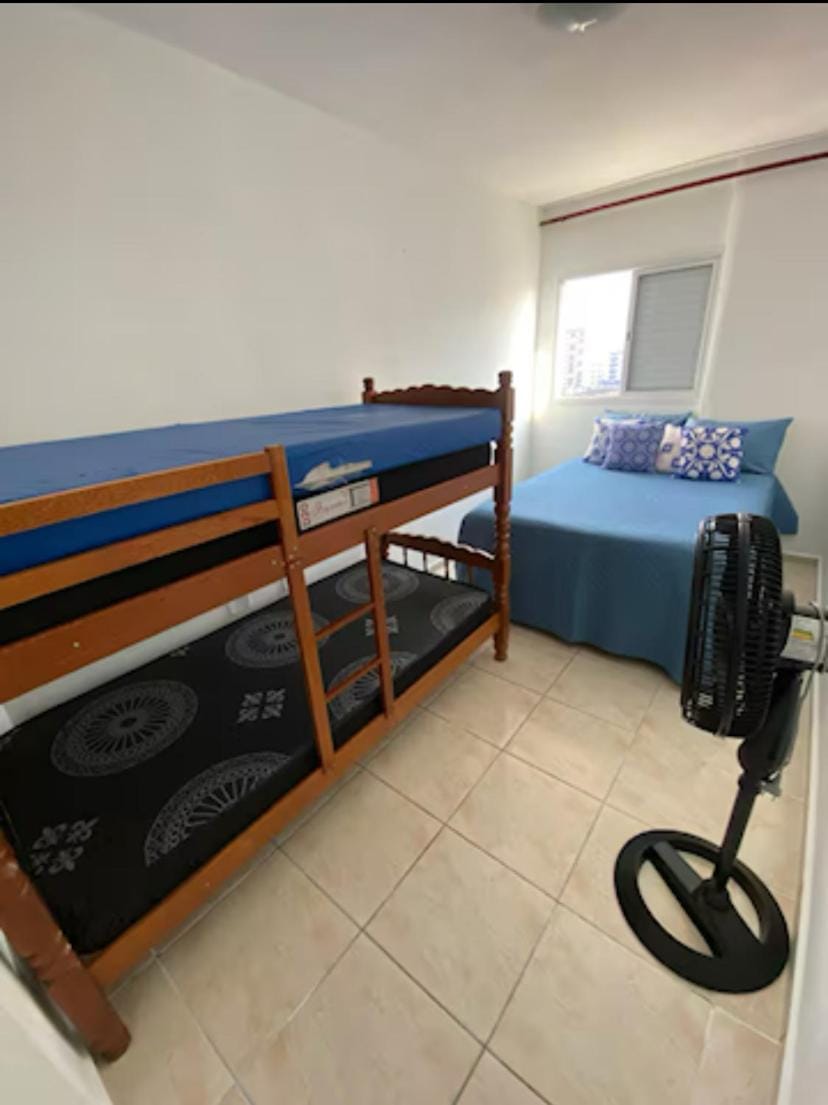 Apto com vista parcial para o mar Apartment in State of São Paulo