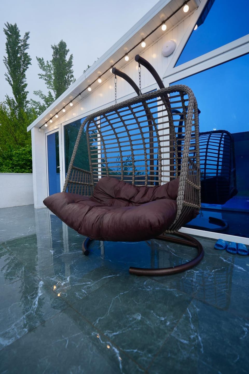 Patio, Day, Natural landscape, Pool view
