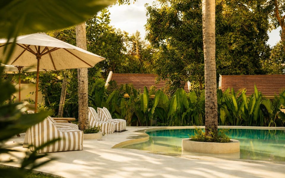 Garden view, Pool view, sunbed