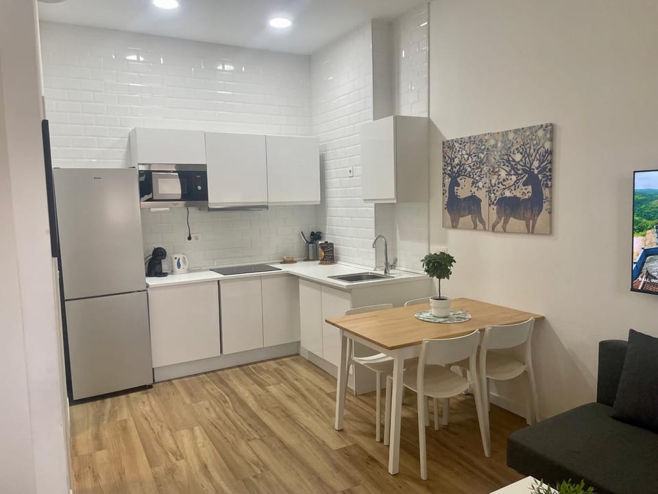 Kitchen or kitchenette, Living room, Dining area