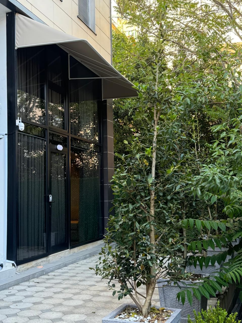 Property building, Facade/entrance, Day, Garden