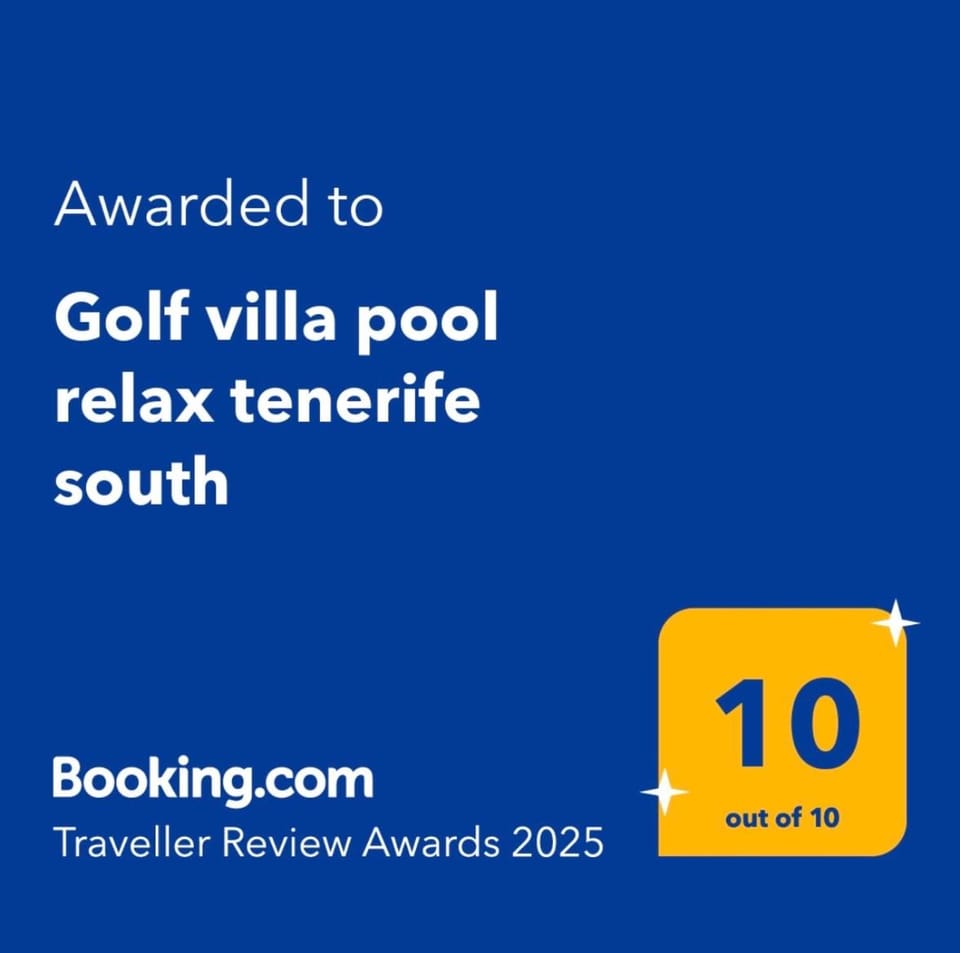Golf villa heated pool relax tenerife south Villa in Abona
