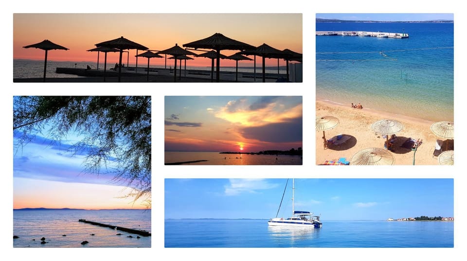 Natural landscape, Beach, Sunset