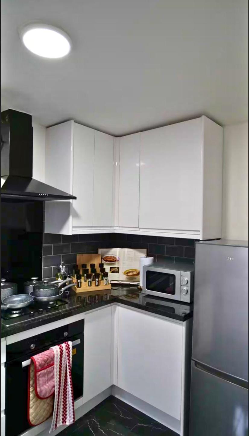 Property building, dishwasher, microwave, kitchen