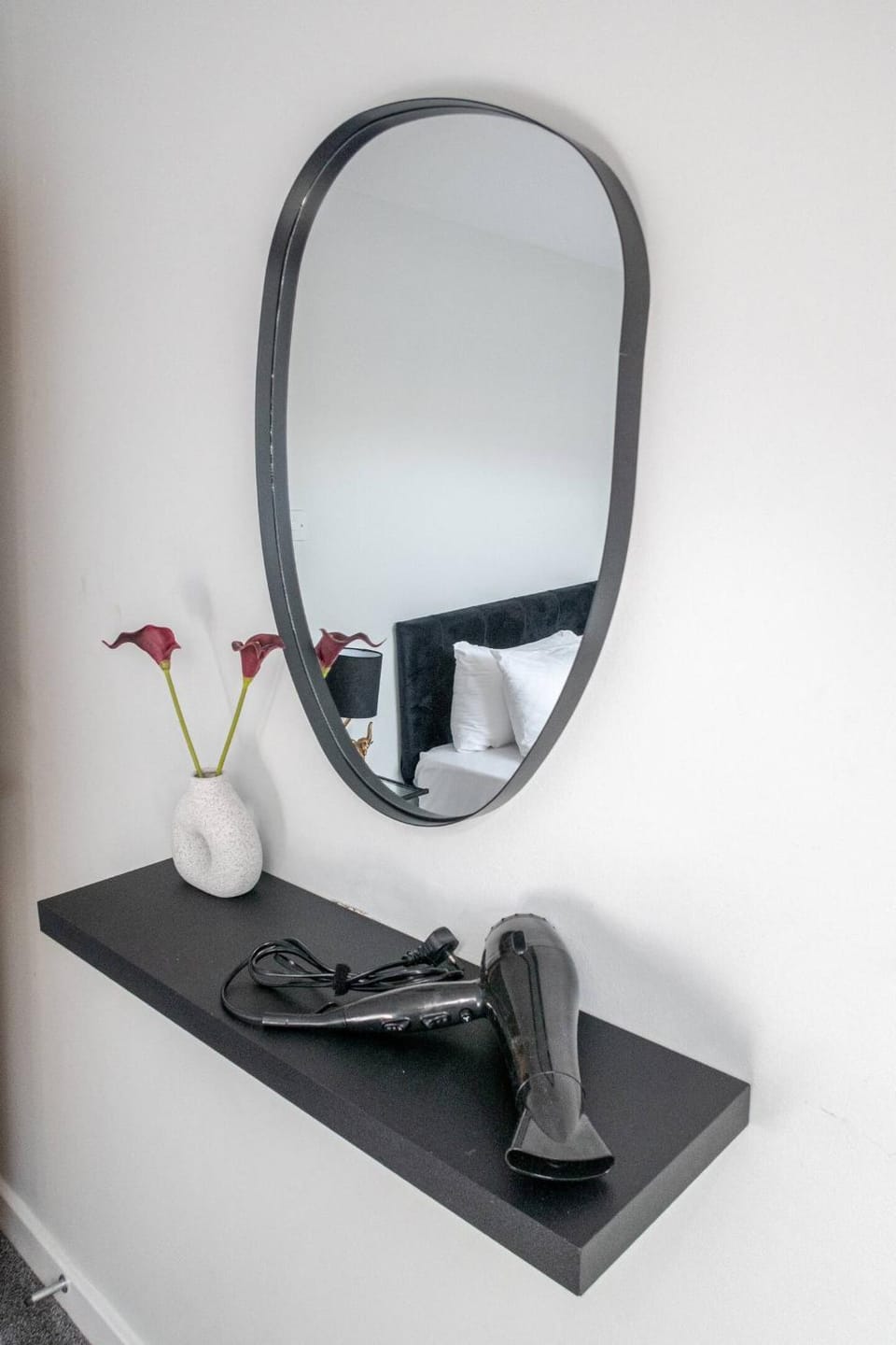 Decorative detail, Bedroom, hair dryier