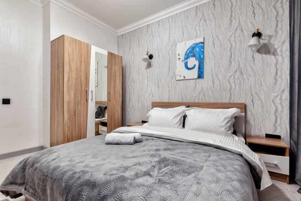Bed, Photo of the whole room, Bedroom, wardrobe
