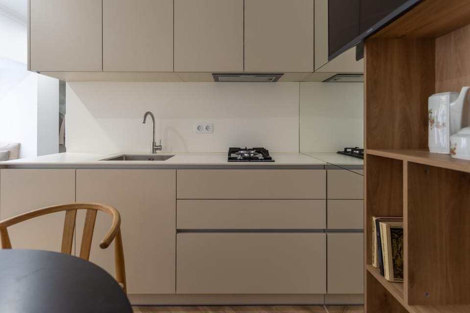 Kitchen or kitchenette, dishwasher, pet friendly, stove, air conditioner