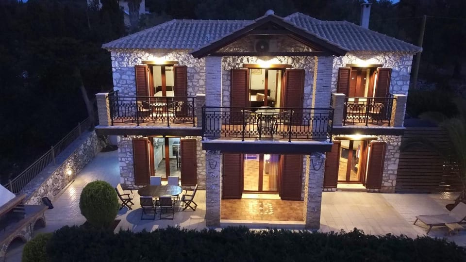 Property building, Patio, Night, View (from property/room), Balcony/Terrace