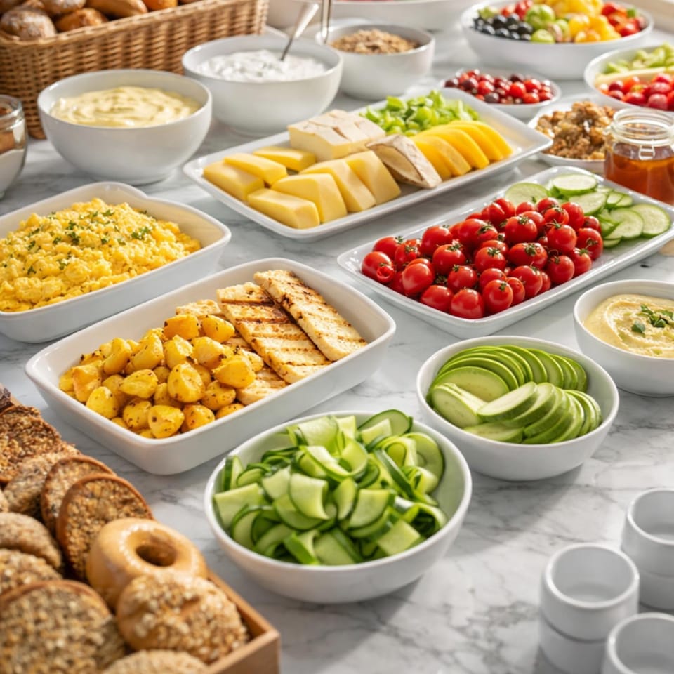 Food and drinks, Food, Breakfast, Continental breakfast, Buffet breakfast