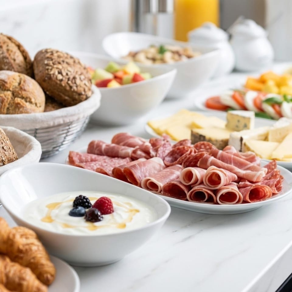 Food and drinks, Food, Breakfast, Continental breakfast, Buffet breakfast