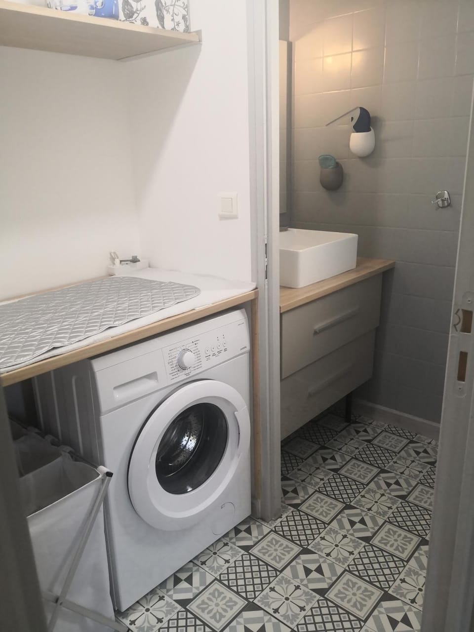 Bathroom, washing machine