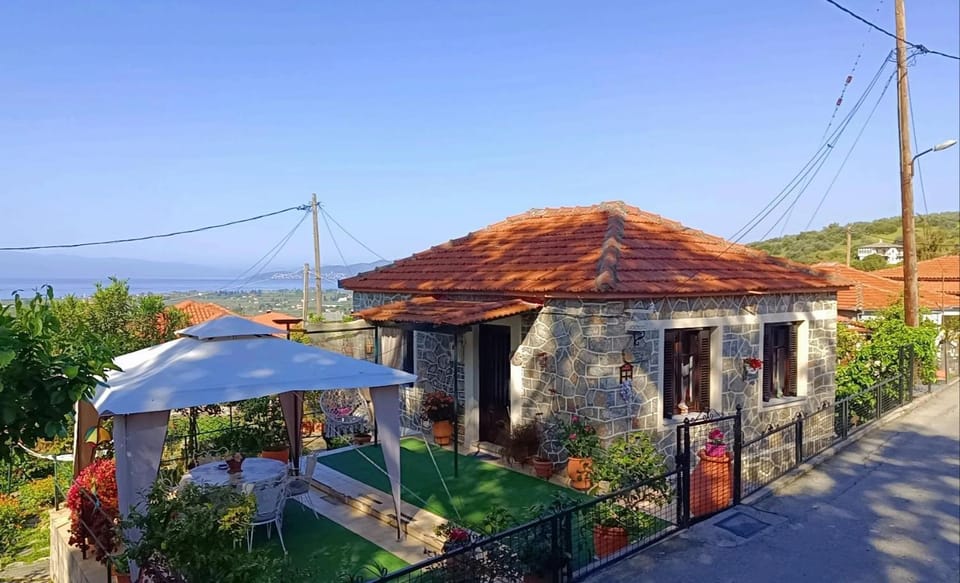 Traditional house at Pelion seaside House in Magnesia Prefecture, Greece
